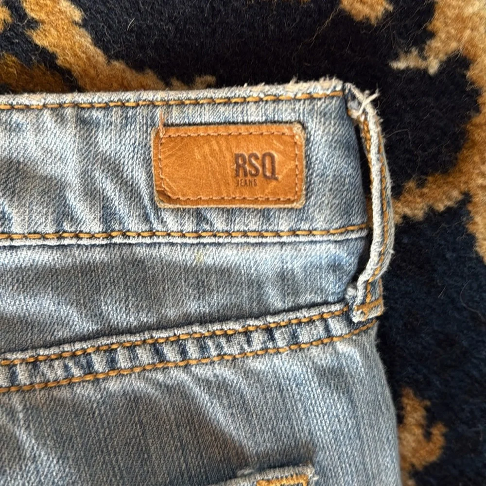 RSQ Brooklyn Slouch Cropped Jeans‎ with Distressed Details- worn a few times.